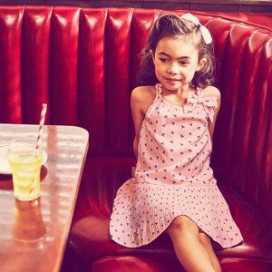 Floral Drop Waist Pleated Dress and Headband - Janie and Jack Size 4